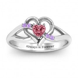 Endless Romance Engravable Heart Ring