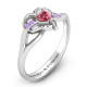 Endless Romance Engravable Heart Ring