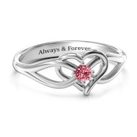 Everlasting Elegance Interwoven Heart Ring