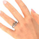 Forever Linked Hearts Ring