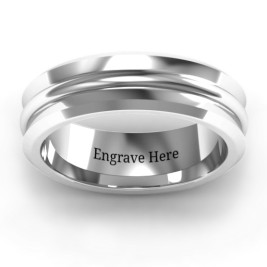 Forge Bevelled and Banded Men's Ring