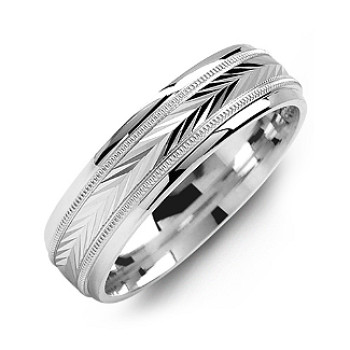 Harvest of Love Milgrain Men's Ring