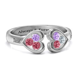 Heart To Heart Wraparound Ring