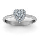 Heart with Halo Promise Ring