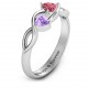 Heavenly Hearts Ring with Heart Gemstones
