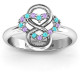 Infinite Love with Stones Rings