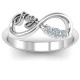 Joy Infinity Ring with 3 Stones