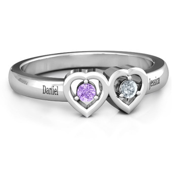 Kissing Hearts Ring