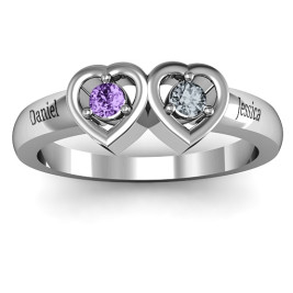 Kissing Hearts Ring