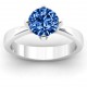 Large Stone Solitaire Ring