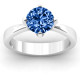 Large Stone Solitaire Ring