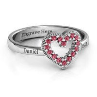 Love Story Heart Accent Ring