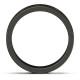 Men's Ceramic Ring With Wooden Inlay