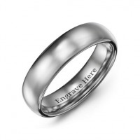 Men's Polished Tungsten Dome 6mm Ring