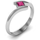 Princess Cut Bypass Ring