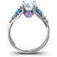 Radiant Love Ring with Collar Gems