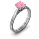 Royal Tulip Ring with Bezel Collar Stone