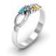 Solitaire Infinity Ring with Accents