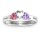 Sparkling Sweethearts Two-Stone Ring