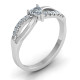 Split Shank Heart Promise Ring