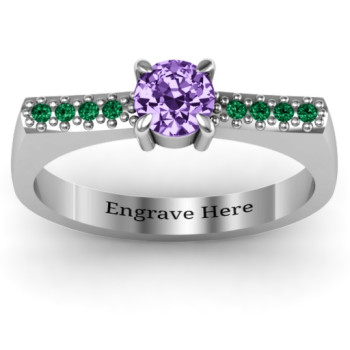 Square Shoulder Ring