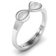 Sterling Silver  Vogue  Infinity Ring