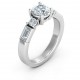 Sterling Silver Andrea Engagement Ring