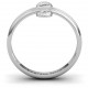 Sterling Silver Basket Weave Loop Ring