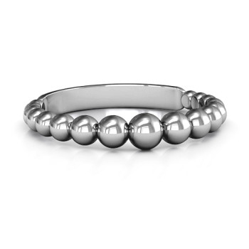 Sterling Silver Beaded Beauty Ring