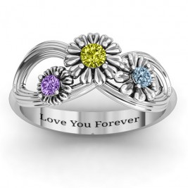 Sterling Silver Endless Spring Infinity Ring