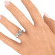 Sterling Silver Fancy Stone Set Bow Ring