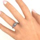 Sterling Silver Flourish Engagement Ring