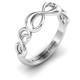 Sterling Silver Groovy Infinity Ring