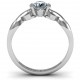 Sterling Silver Half Bezel Infinity Ring