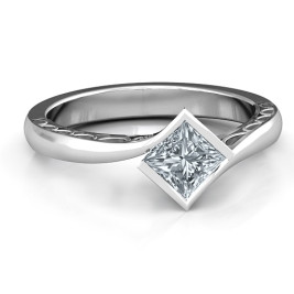 Sterling Silver Krista Princess Cut Ring