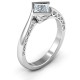 Sterling Silver Krista Princess Cut Ring