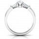 Sterling Silver Marquise Cut Love Ring