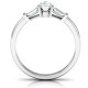 Sterling Silver Marquise Cut Love Ring