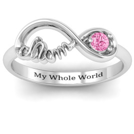 Sterling Silver Mom's Infinity Bond Ring