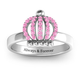 Sterling Silver Queen Of The Castle Crown Ring