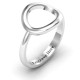 Sterling Silver Simple Circle Karma Ring