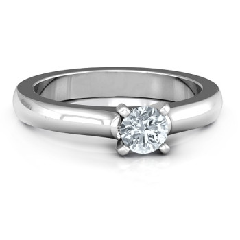 Sterling Silver Simply Solitaire Ring