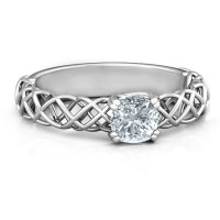 Sterling Silver Tangled in Love Ring