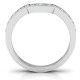 Sterling Silver U-Shape Shadow Ring