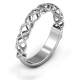 Sterling Silver Woven in Love Ring