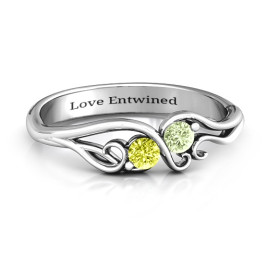 Swirl of Style Birthstone Ring