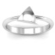 Triangle Pebble Geometric Ring