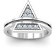 Triangle of Glam Geometric Ring