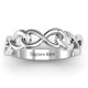 Triple Entwined Infinity Ring