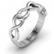 Triple Entwined Infinity Ring